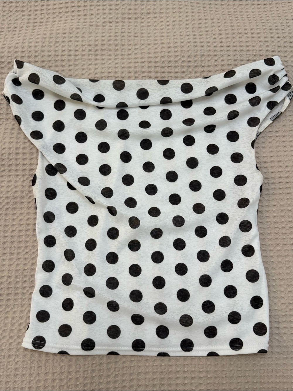 Urban Outfitters Off the Shoulder Top - Polka Dot